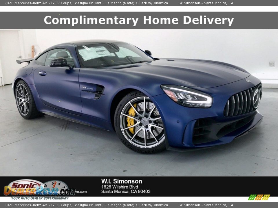 2020 Mercedes-Benz AMG GT R Coupe designo Brilliant Blue Magno (Matte) / Black w/Dinamica Photo #1