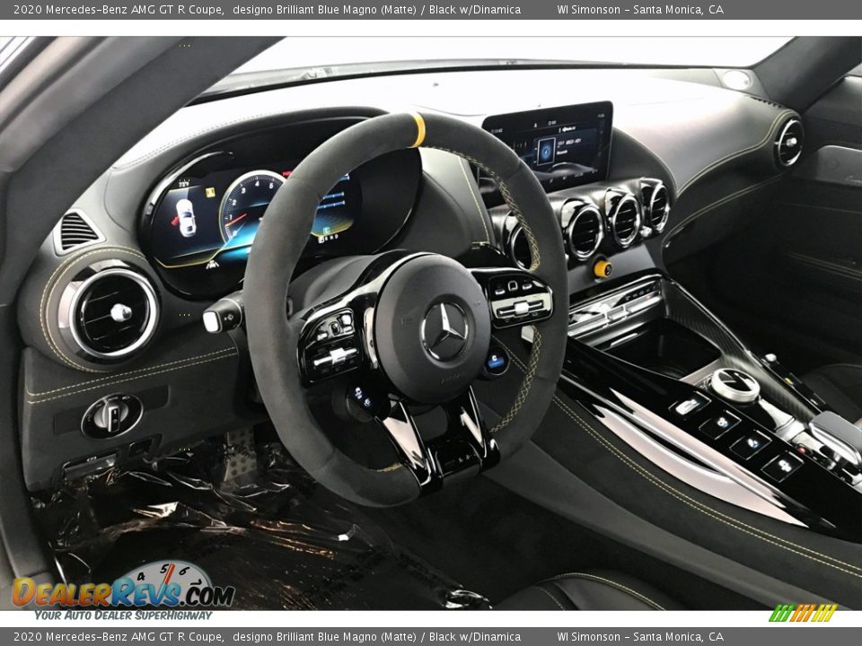 2020 Mercedes-Benz AMG GT R Coupe designo Brilliant Blue Magno (Matte) / Black w/Dinamica Photo #4