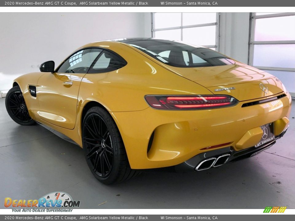 2020 Mercedes-Benz AMG GT C Coupe AMG Solarbeam Yellow Metallic / Black Photo #2