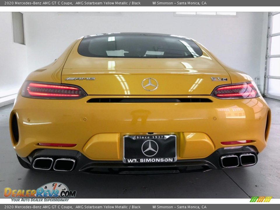 2020 Mercedes-Benz AMG GT C Coupe AMG Solarbeam Yellow Metallic / Black Photo #3