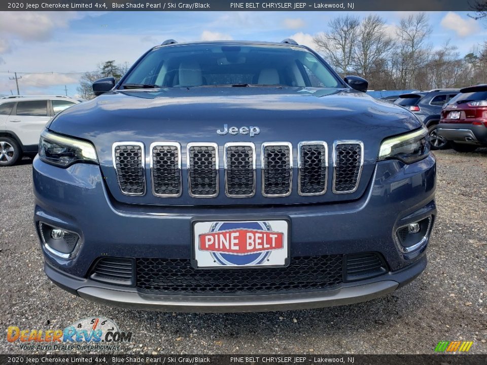 2020 Jeep Cherokee Limited 4x4 Blue Shade Pearl / Ski Gray/Black Photo #3