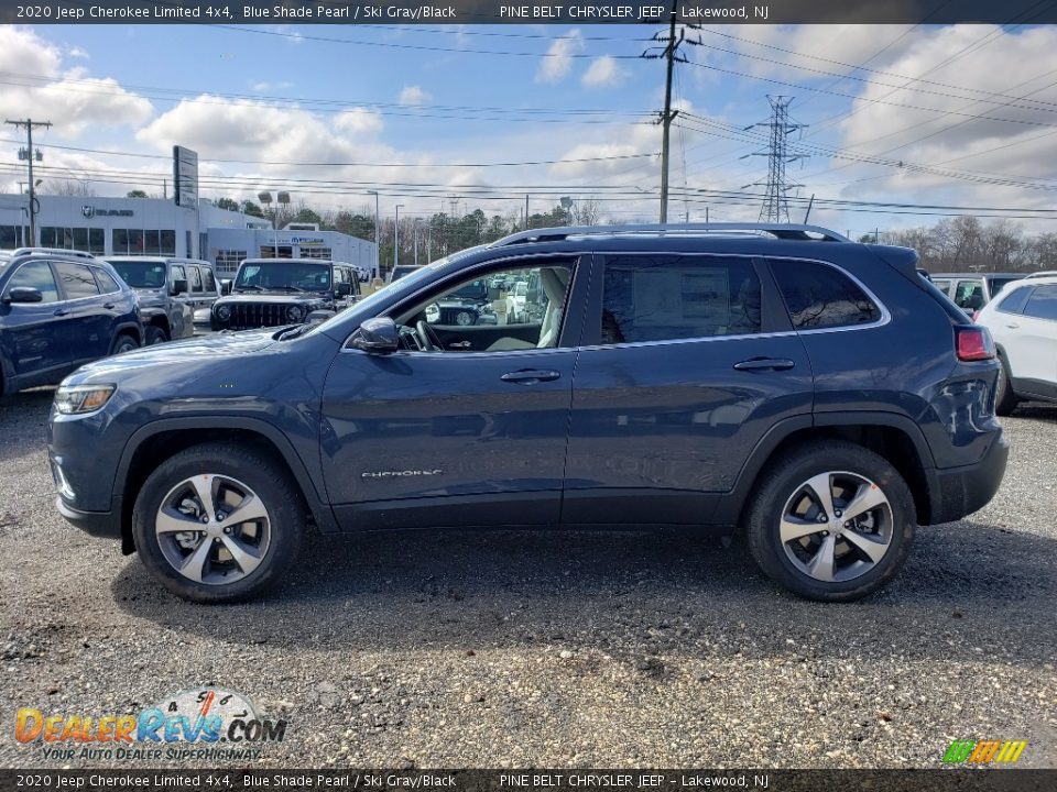 2020 Jeep Cherokee Limited 4x4 Blue Shade Pearl / Ski Gray/Black Photo #4