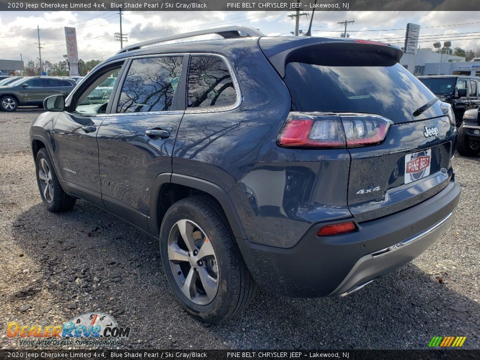 2020 Jeep Cherokee Limited 4x4 Blue Shade Pearl / Ski Gray/Black Photo #6