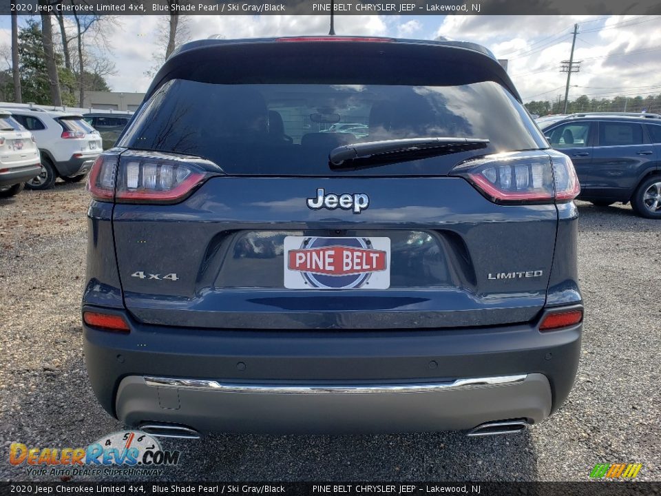 2020 Jeep Cherokee Limited 4x4 Blue Shade Pearl / Ski Gray/Black Photo #7