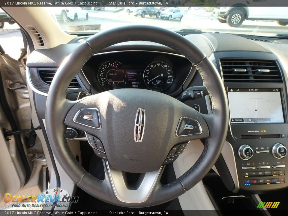 2017 Lincoln MKC Reserve White Gold / Cappuccino Photo #16