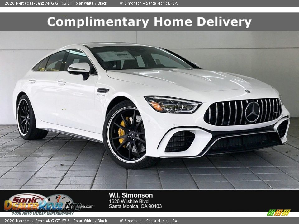 2020 Mercedes-Benz AMG GT 63 S Polar White / Black Photo #1