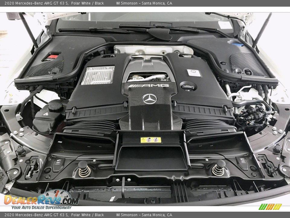 2020 Mercedes-Benz AMG GT 63 S Polar White / Black Photo #9