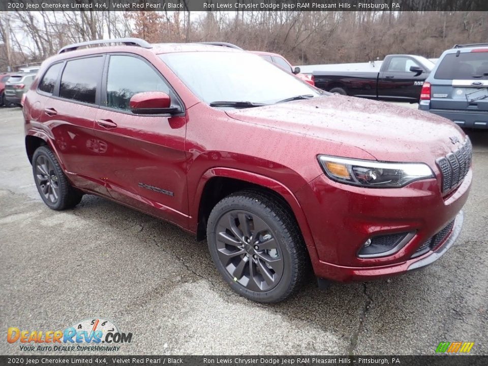 2020 Jeep Cherokee Limited 4x4 Velvet Red Pearl / Black Photo #3
