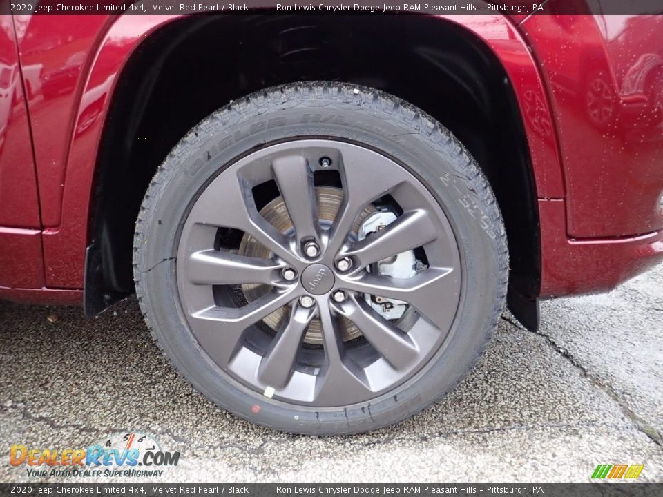 2020 Jeep Cherokee Limited 4x4 Velvet Red Pearl / Black Photo #4