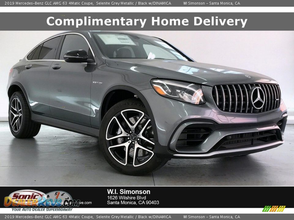 2019 Mercedes-Benz GLC AMG 63 4Matic Coupe Selenite Grey Metallic / Black w/DINAMICA Photo #1