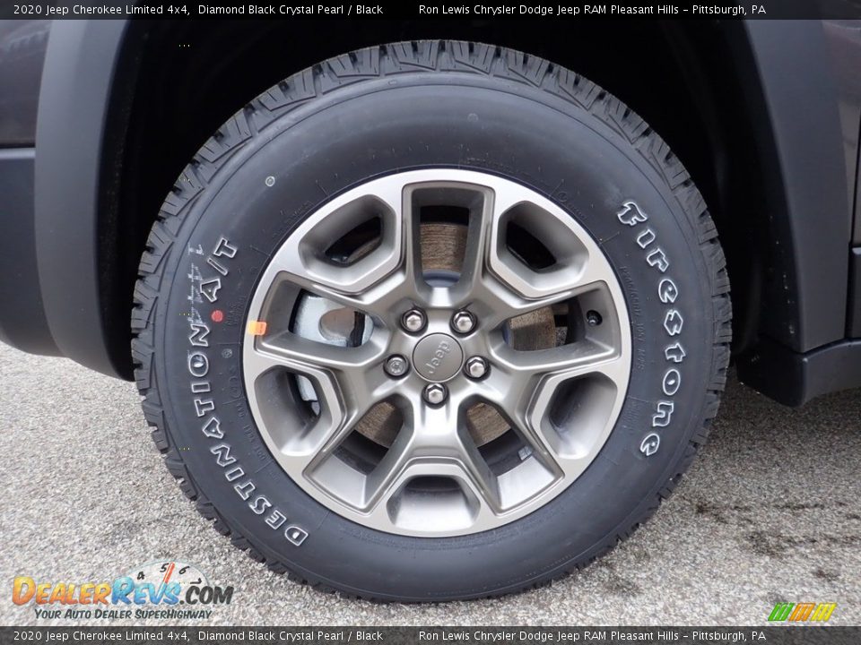2020 Jeep Cherokee Limited 4x4 Diamond Black Crystal Pearl / Black Photo #7