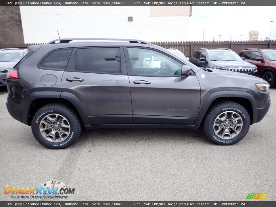 2020 Jeep Cherokee Limited 4x4 Diamond Black Crystal Pearl / Black Photo #10