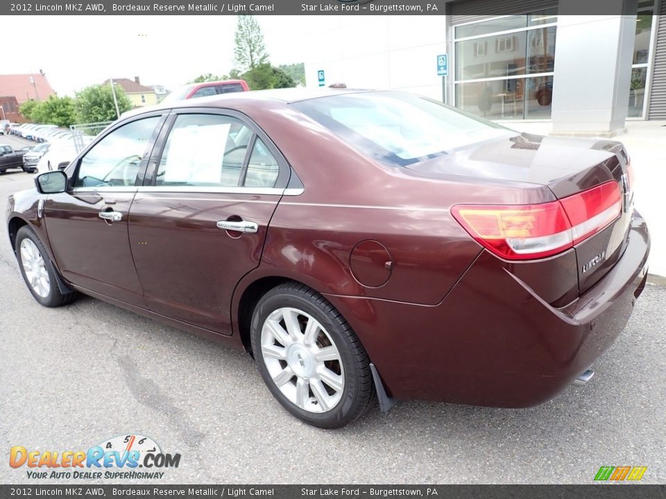 2012 Lincoln MKZ AWD Bordeaux Reserve Metallic / Light Camel Photo #3