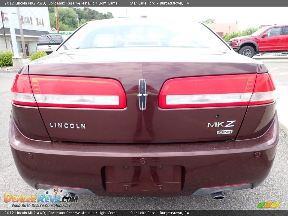 2012 Lincoln MKZ AWD Bordeaux Reserve Metallic / Light Camel Photo #4