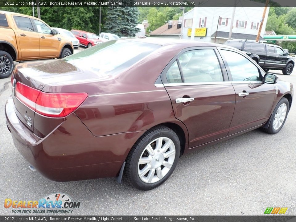 2012 Lincoln MKZ AWD Bordeaux Reserve Metallic / Light Camel Photo #5