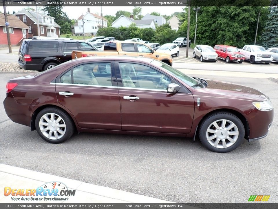 2012 Lincoln MKZ AWD Bordeaux Reserve Metallic / Light Camel Photo #6