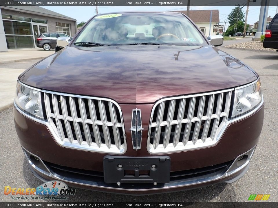 2012 Lincoln MKZ AWD Bordeaux Reserve Metallic / Light Camel Photo #8