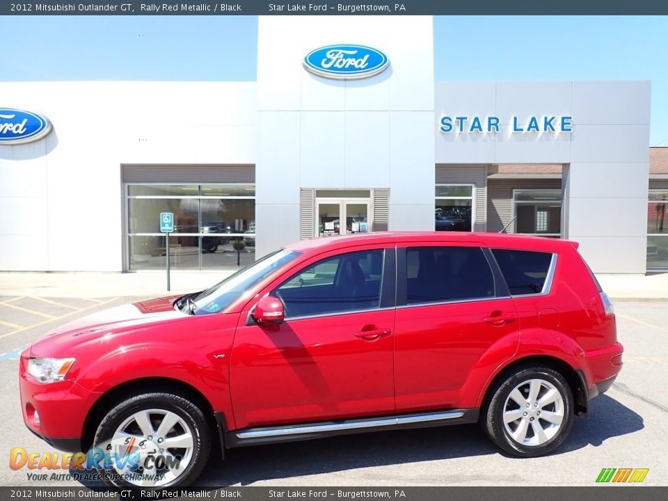 2012 Mitsubishi Outlander GT Rally Red Metallic / Black Photo #1