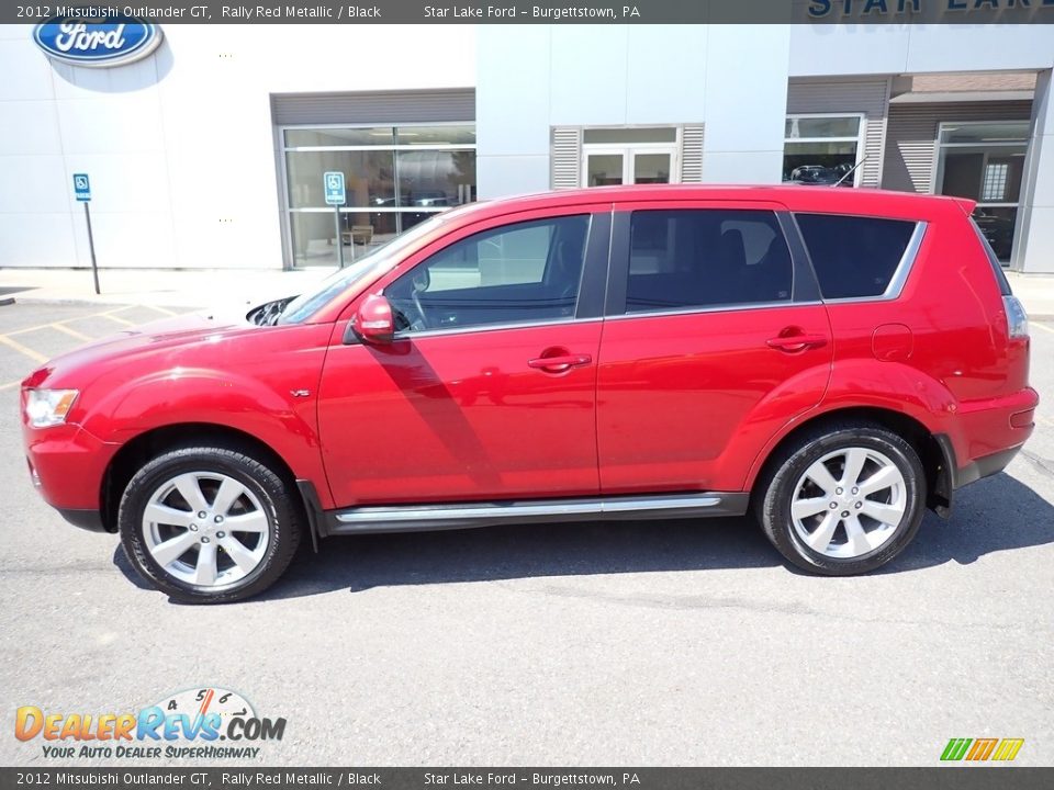 2012 Mitsubishi Outlander GT Rally Red Metallic / Black Photo #2