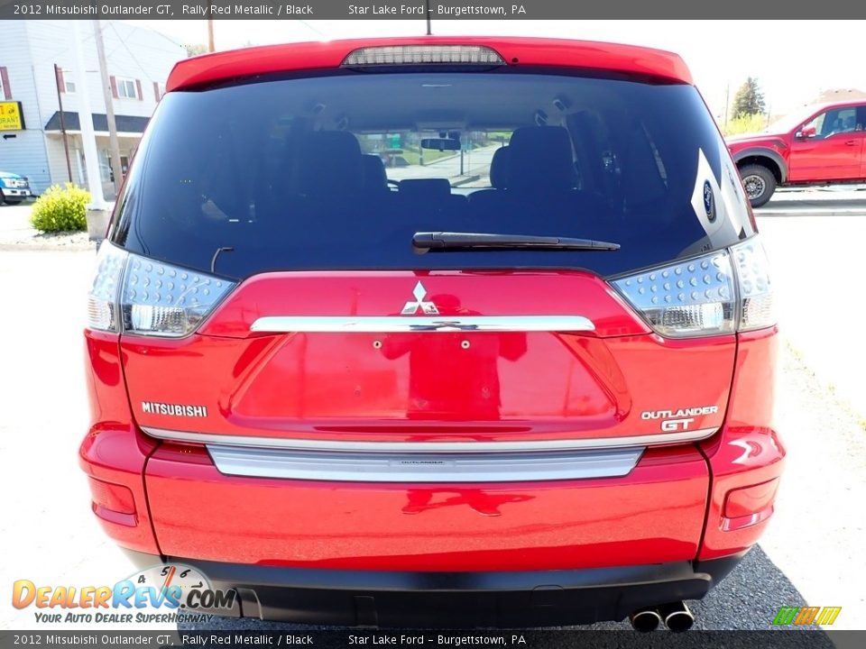 2012 Mitsubishi Outlander GT Rally Red Metallic / Black Photo #4