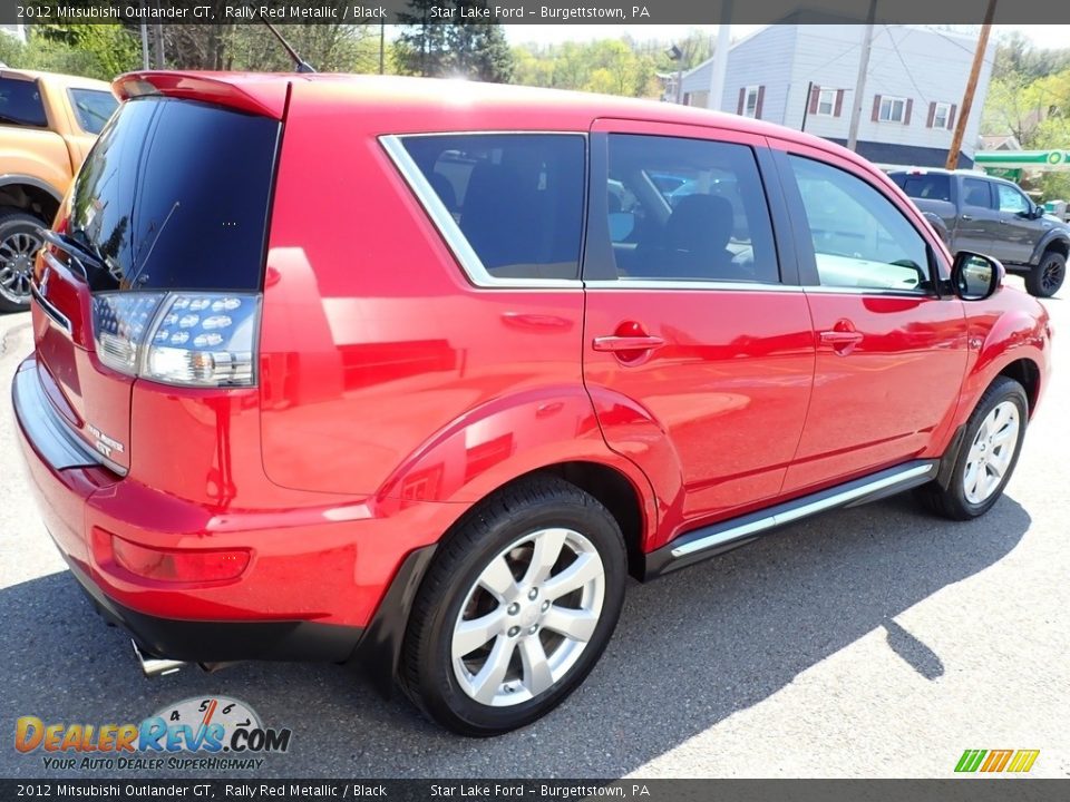 2012 Mitsubishi Outlander GT Rally Red Metallic / Black Photo #6