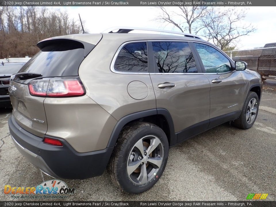 2020 Jeep Cherokee Limited 4x4 Light Brownstone Pearl / Ski Gray/Black Photo #3