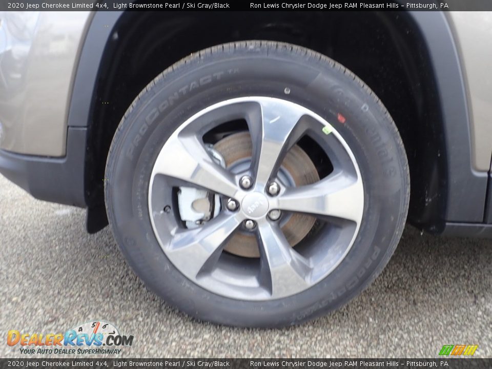 2020 Jeep Cherokee Limited 4x4 Light Brownstone Pearl / Ski Gray/Black Photo #6