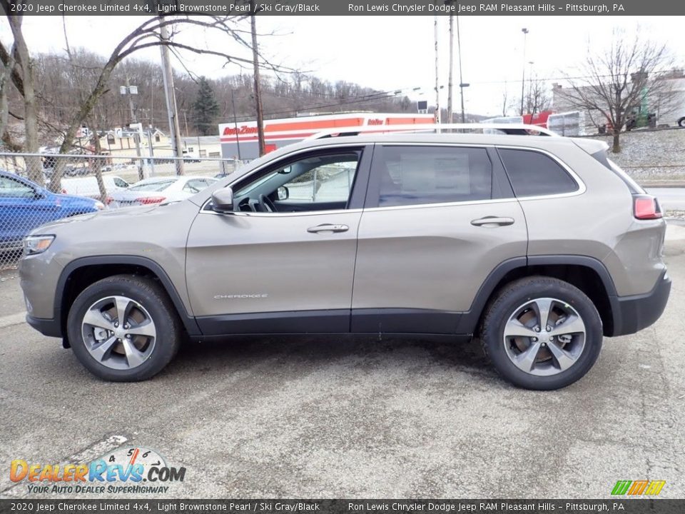2020 Jeep Cherokee Limited 4x4 Light Brownstone Pearl / Ski Gray/Black Photo #9
