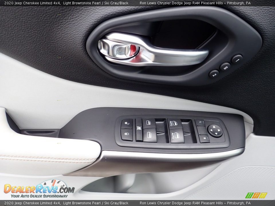 2020 Jeep Cherokee Limited 4x4 Light Brownstone Pearl / Ski Gray/Black Photo #12