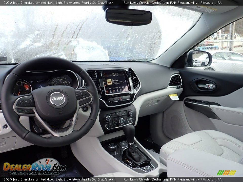 2020 Jeep Cherokee Limited 4x4 Light Brownstone Pearl / Ski Gray/Black Photo #13
