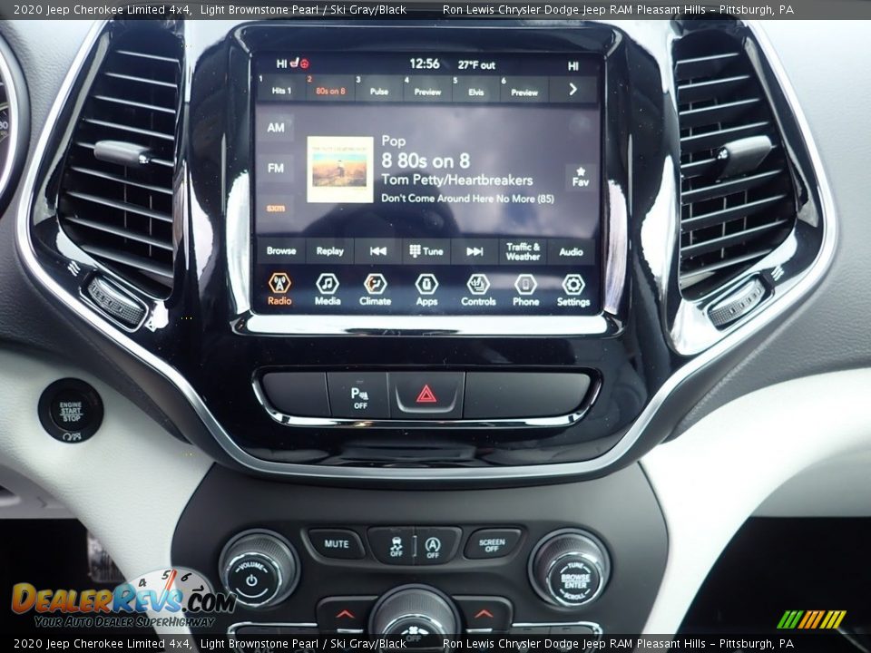 2020 Jeep Cherokee Limited 4x4 Light Brownstone Pearl / Ski Gray/Black Photo #17