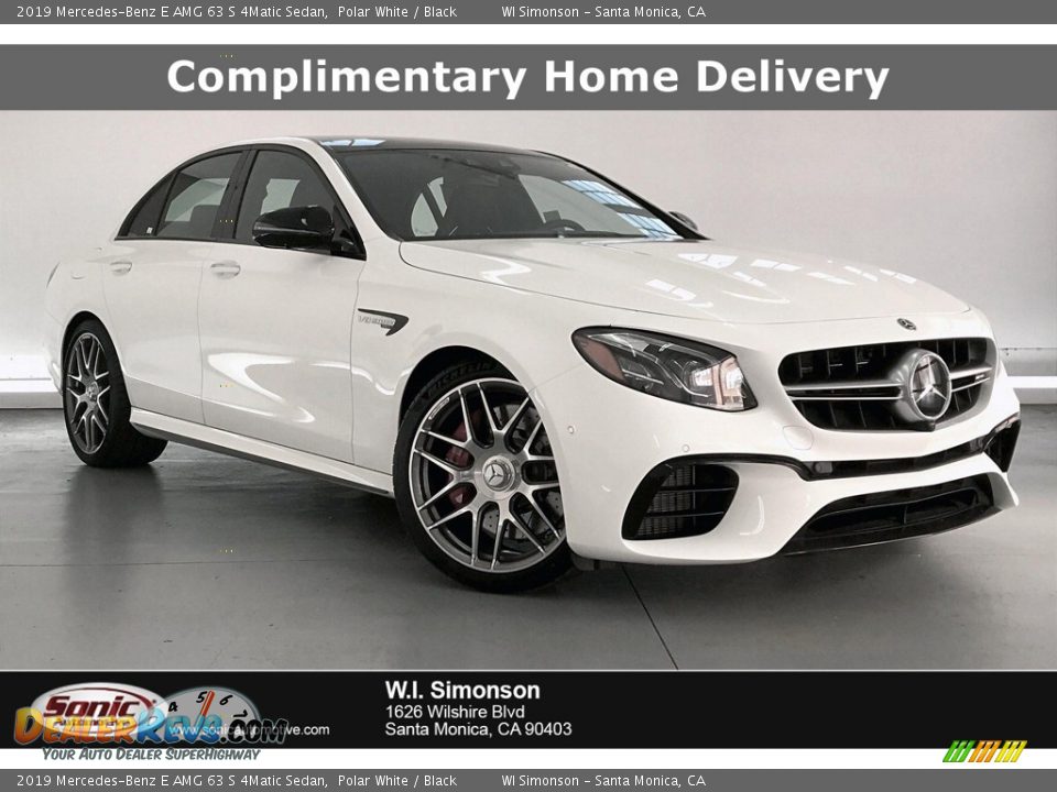 2019 Mercedes-Benz E AMG 63 S 4Matic Sedan Polar White / Black Photo #1