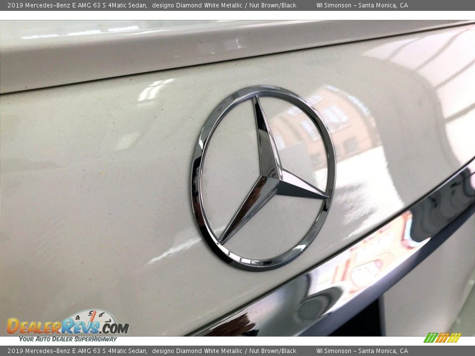 2019 Mercedes-Benz E AMG 63 S 4Matic Sedan designo Diamond White Metallic / Nut Brown/Black Photo #7