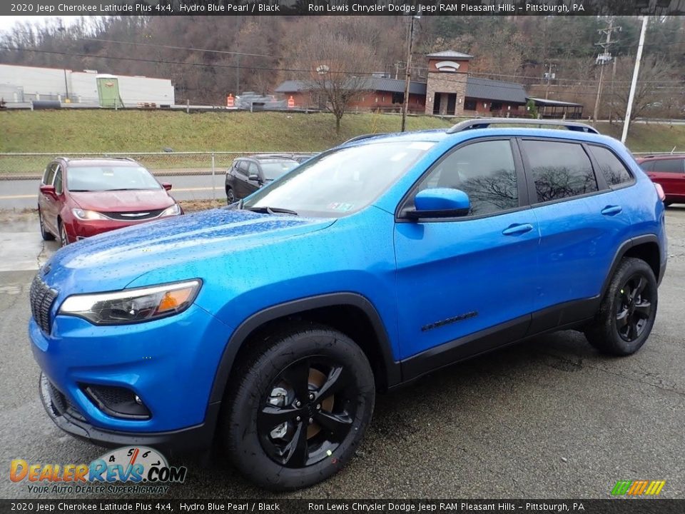 2020 Jeep Cherokee Latitude Plus 4x4 Hydro Blue Pearl / Black Photo #1