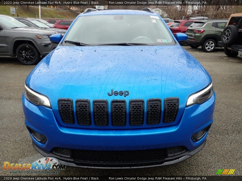 2020 Jeep Cherokee Latitude Plus 4x4 Hydro Blue Pearl / Black Photo #2