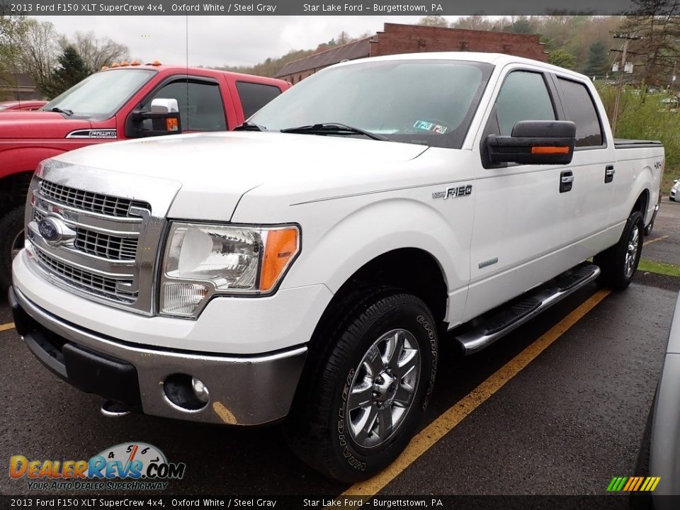 2013 Ford F150 XLT SuperCrew 4x4 Oxford White / Steel Gray Photo #1