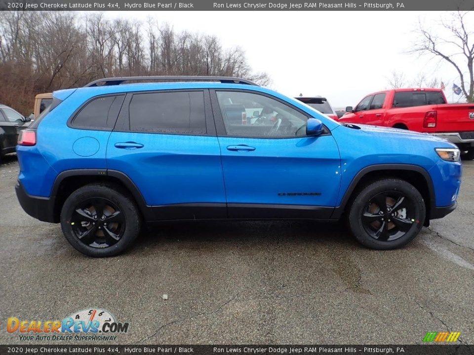 2020 Jeep Cherokee Latitude Plus 4x4 Hydro Blue Pearl / Black Photo #5