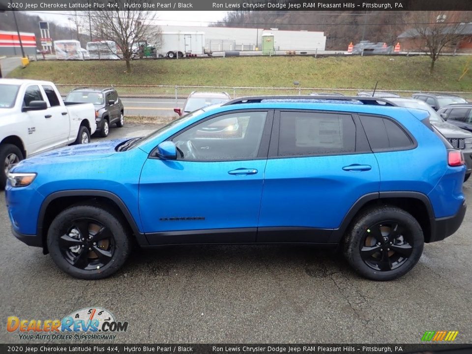 2020 Jeep Cherokee Latitude Plus 4x4 Hydro Blue Pearl / Black Photo #6