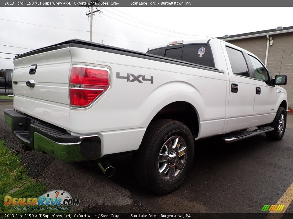 2013 Ford F150 XLT SuperCrew 4x4 Oxford White / Steel Gray Photo #3