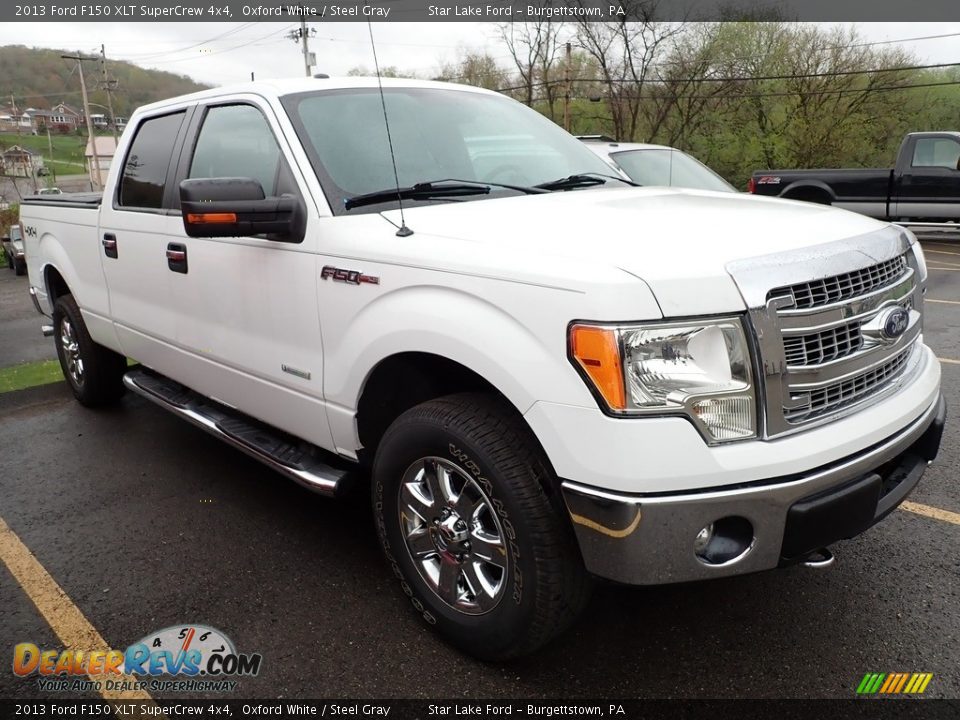 2013 Ford F150 XLT SuperCrew 4x4 Oxford White / Steel Gray Photo #4