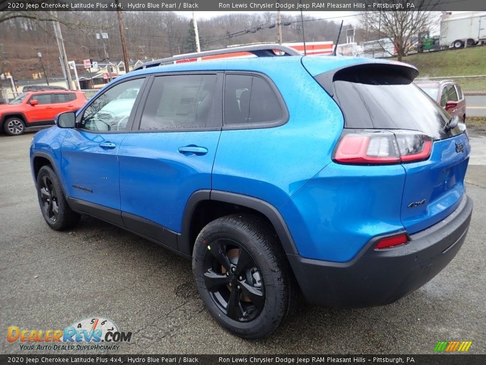 2020 Jeep Cherokee Latitude Plus 4x4 Hydro Blue Pearl / Black Photo #8