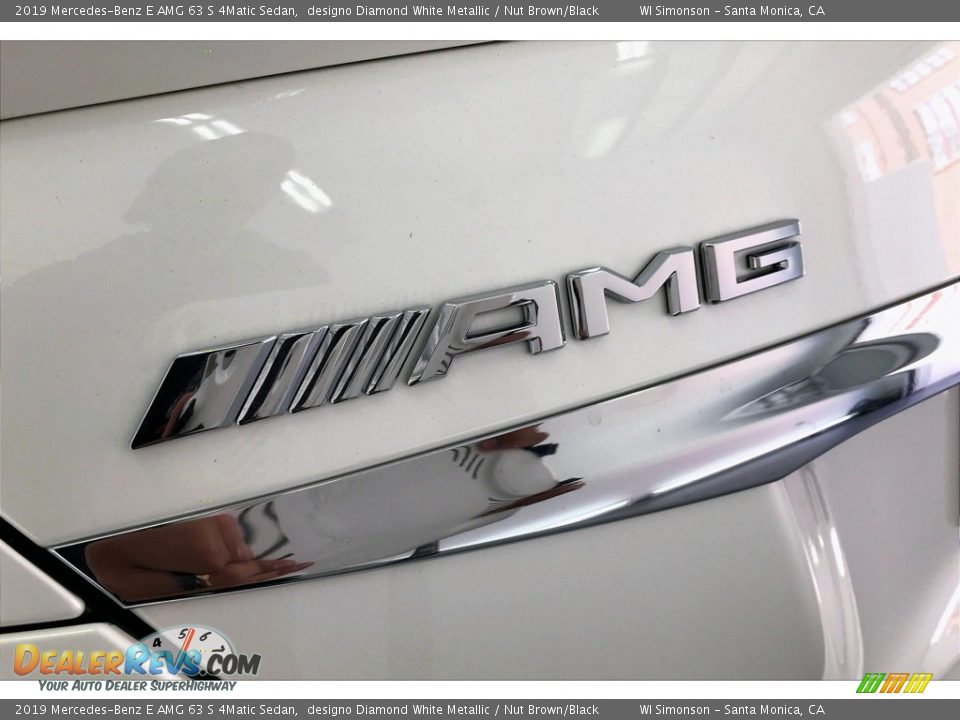 2019 Mercedes-Benz E AMG 63 S 4Matic Sedan designo Diamond White Metallic / Nut Brown/Black Photo #27