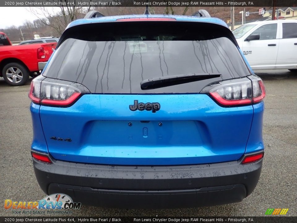 2020 Jeep Cherokee Latitude Plus 4x4 Hydro Blue Pearl / Black Photo #9