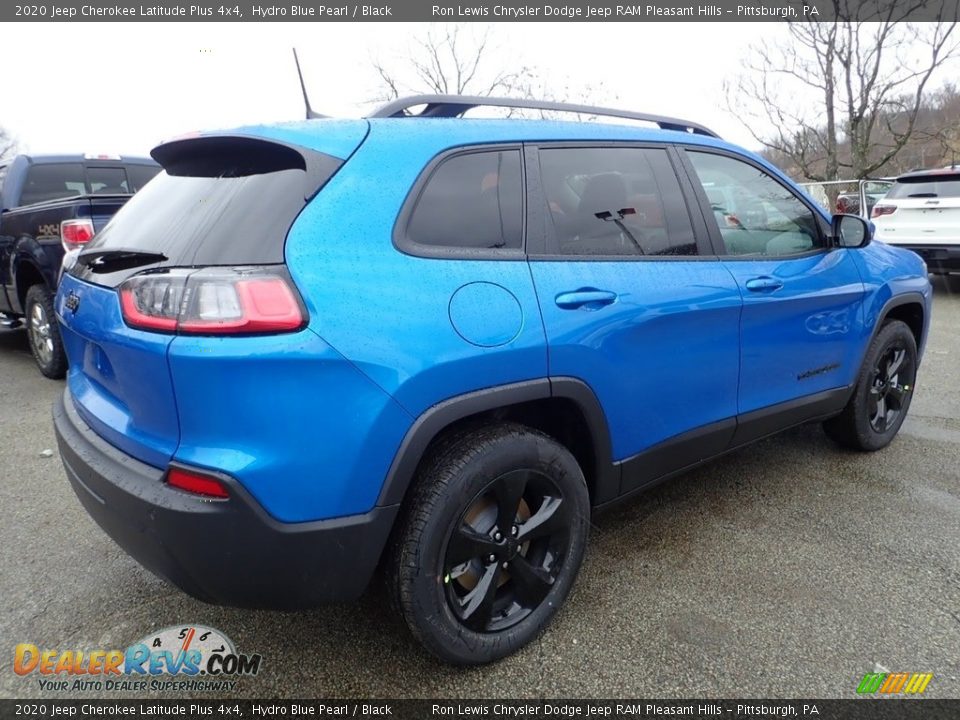 2020 Jeep Cherokee Latitude Plus 4x4 Hydro Blue Pearl / Black Photo #10