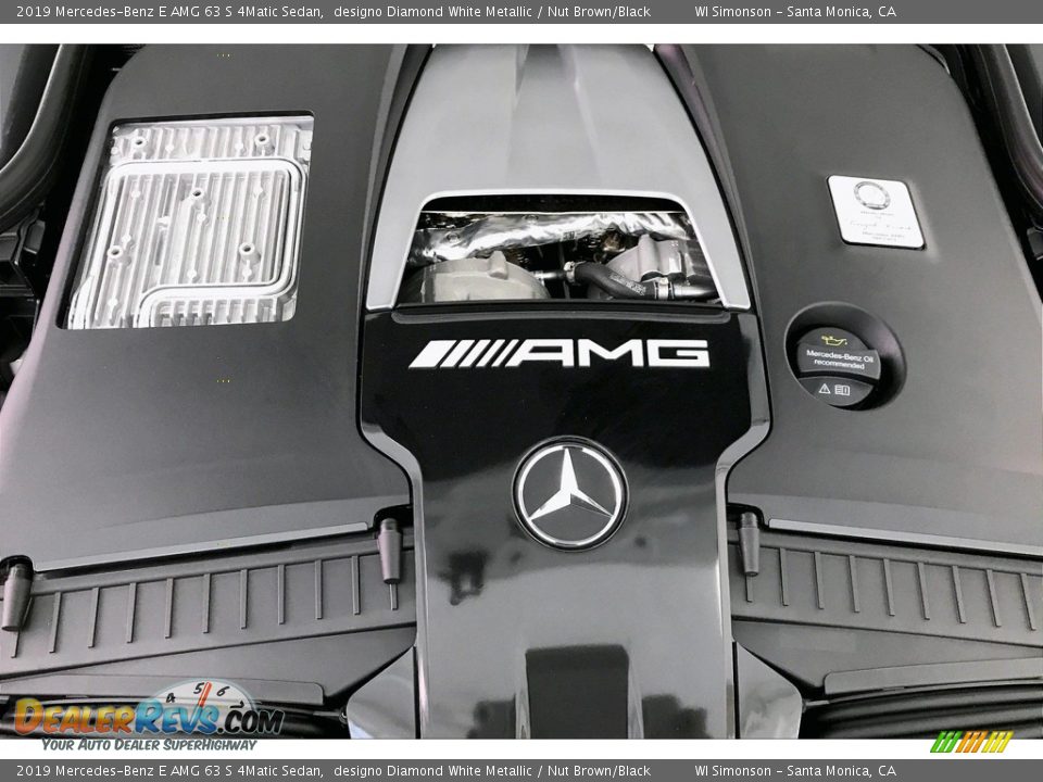2019 Mercedes-Benz E AMG 63 S 4Matic Sedan designo Diamond White Metallic / Nut Brown/Black Photo #31