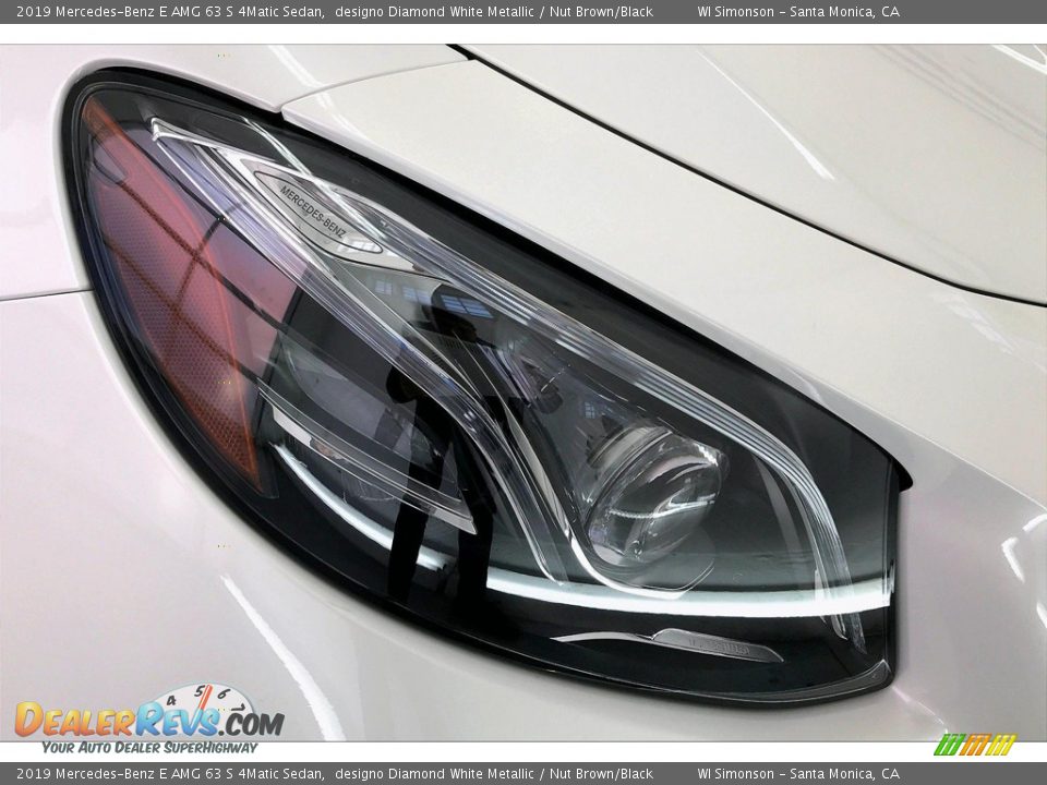 2019 Mercedes-Benz E AMG 63 S 4Matic Sedan designo Diamond White Metallic / Nut Brown/Black Photo #32