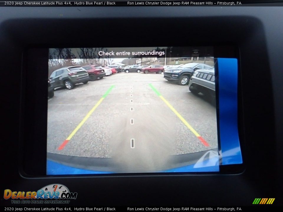 2020 Jeep Cherokee Latitude Plus 4x4 Hydro Blue Pearl / Black Photo #17