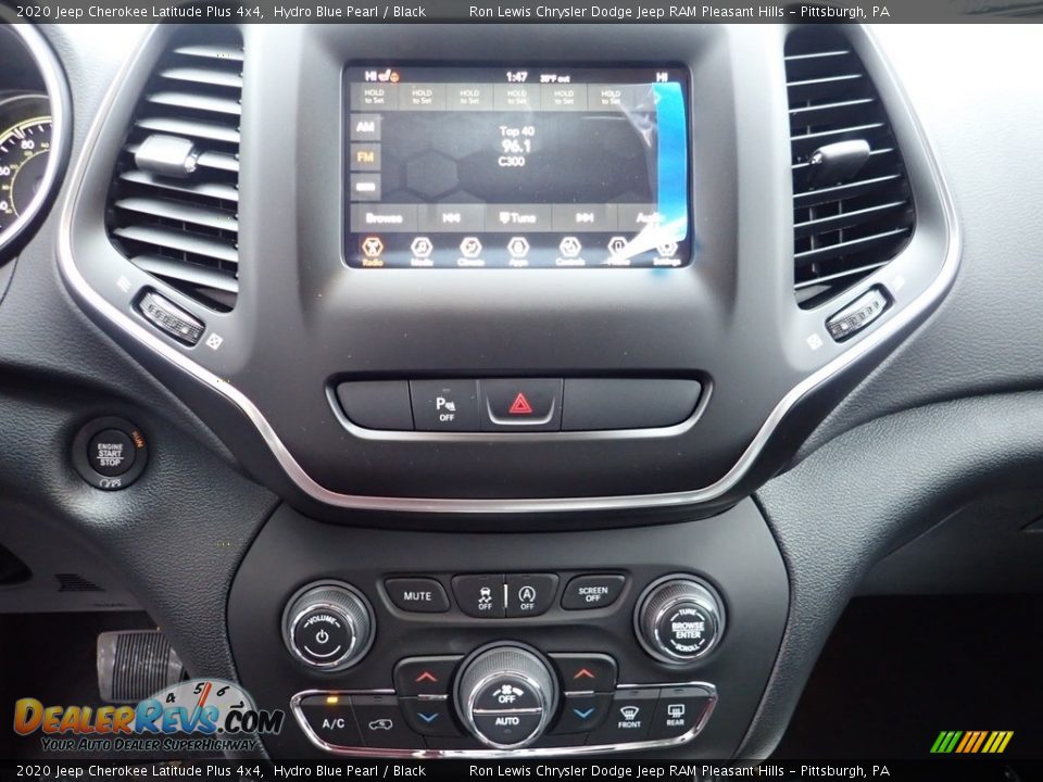 2020 Jeep Cherokee Latitude Plus 4x4 Hydro Blue Pearl / Black Photo #18