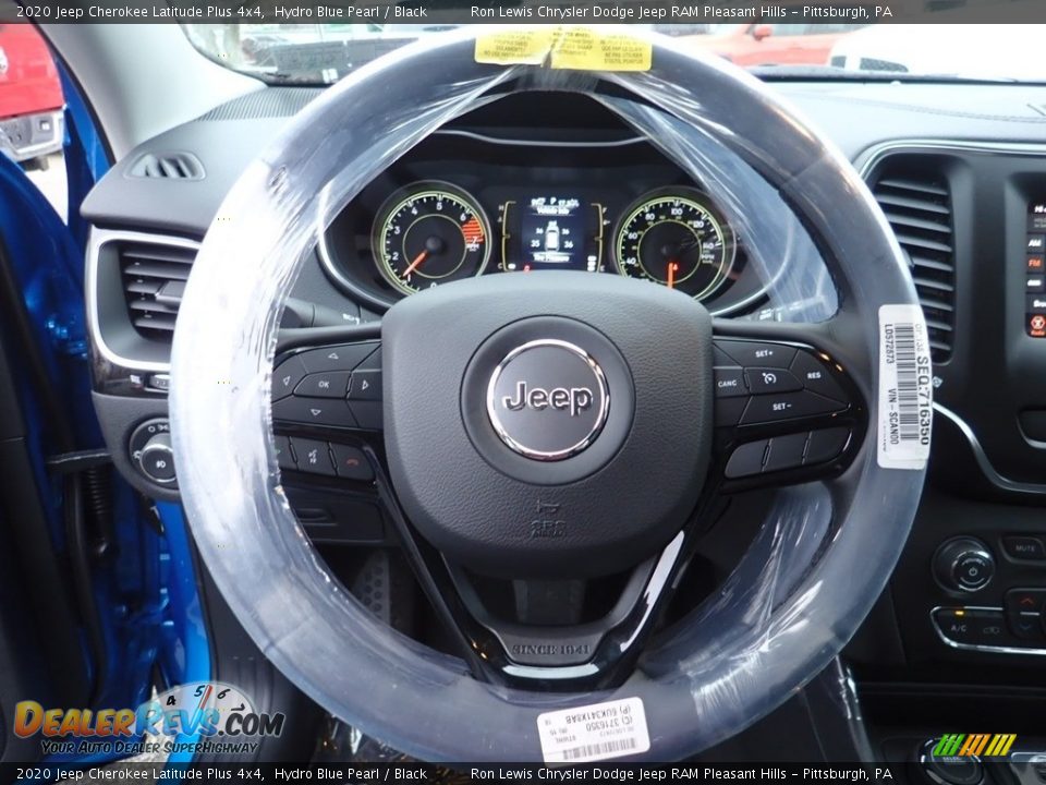 2020 Jeep Cherokee Latitude Plus 4x4 Hydro Blue Pearl / Black Photo #20