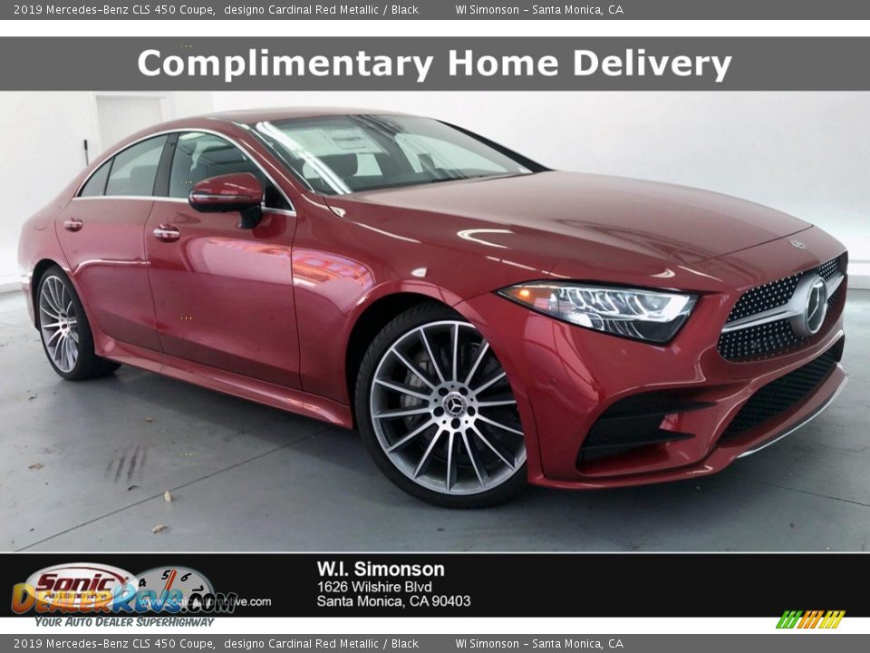 2019 Mercedes-Benz CLS 450 Coupe designo Cardinal Red Metallic / Black Photo #1